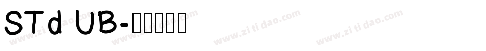 STd UB字体转换